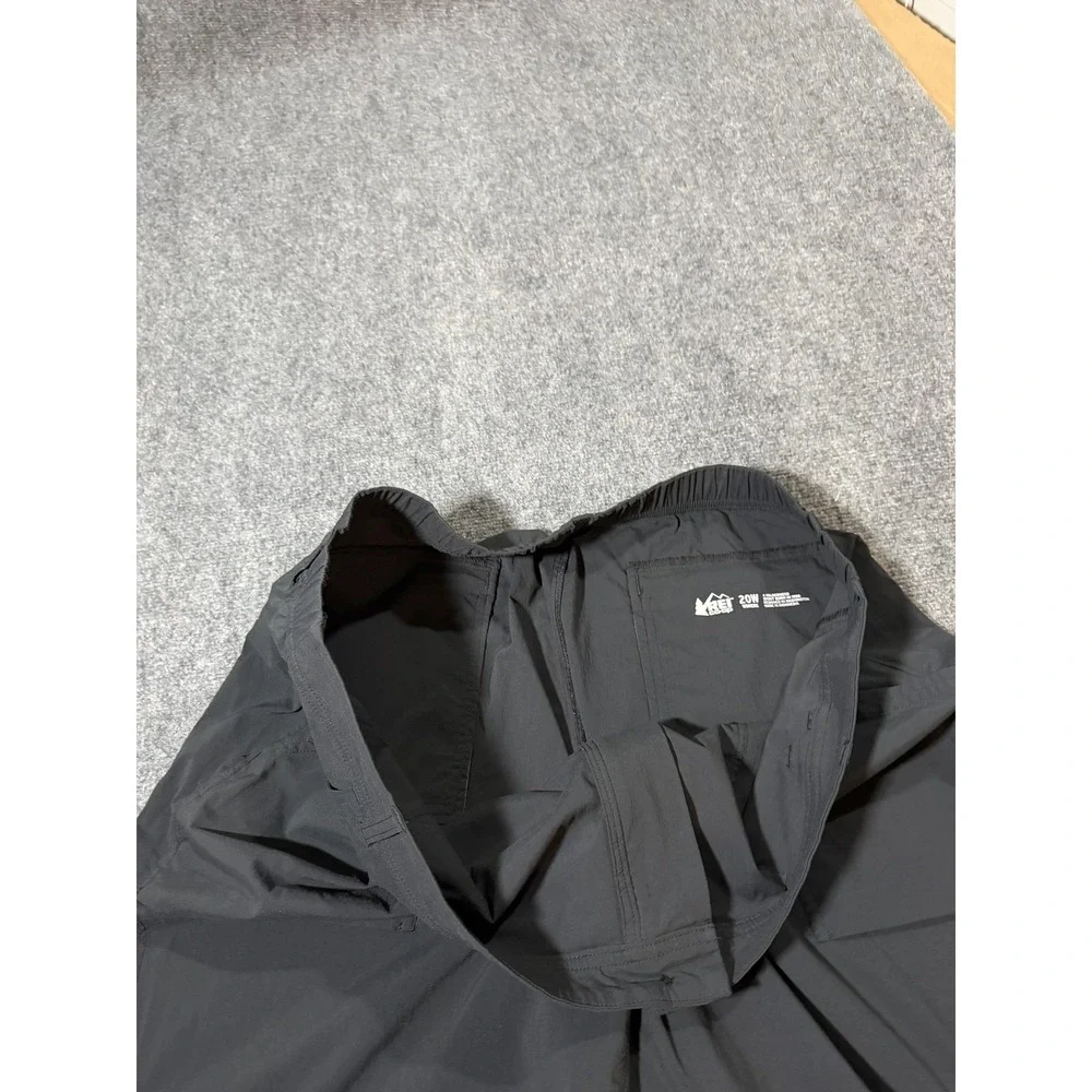 REI Co-op Pants Womens 20W Black Nylon Hiking Elastic Waist Travel Outdoor - Picture 3 of 10